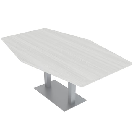 Skutchi Designs 45.25 in W, 71.5 in L, 29 in H, Engineered Wood Top, White HAR-HEX.IR-46x72-DOU-WHCYPRESS